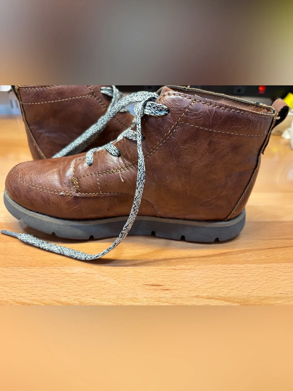 OshKosh B'gosh Brown Lace-Up Kids Boots